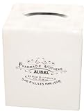 America Retold Apothecary Ivory Ceramic Tissue Box