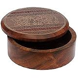 Jewelry Box In Wood Carving Hand-Engraved