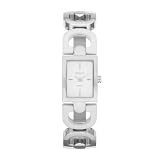 DKNY White Ceramic D Link Bracelet Women's watch #NY8545