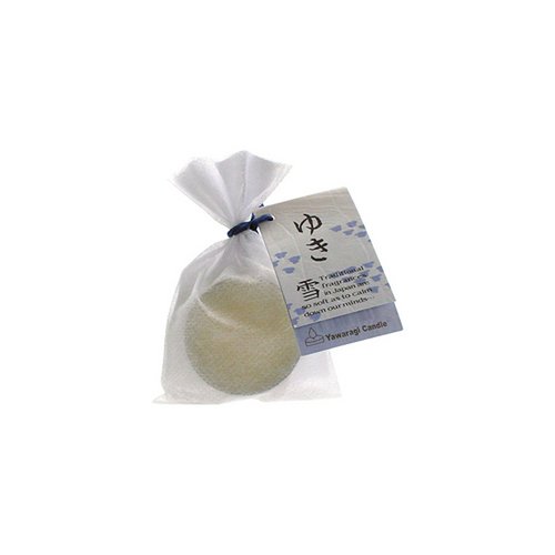 【和：やわらぎ】 和のティーライトキャンドル 「ゆき」 和菓子のように包みました。
