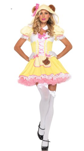 Dissia Lovely Bear Halloween Cosplay Costume,Yellow