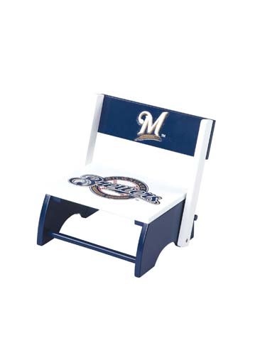 Childrens Toyshop  Toys : Milwaukee Brewers MLB Wooden Flip-Up Step-Up