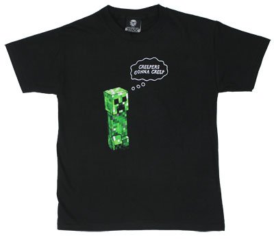 Jinx Minecraft Creepers Gonna Creep Creeper Youth Black T-shirt