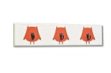 Homeworks Etc Owl 3 Hook Board, Orange