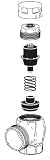 Sloan H-710-A 3/4 Screwdriver Control Stop