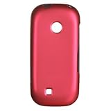Pink Rubberized Coating Hard Plastic Case Cover for LG Cosmos 2 VN251