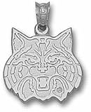 Arizona Wildcats "Wildcat Face" 1/2" Pendant - Sterling Silver Jewelry