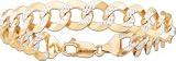 8.5 Light Pave Concave Curb Link Bracelet
