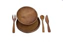 Children's Cherry Wood Place Setting