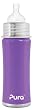 Pura Kiki Infant Bottle Stainless Steel, Grape, 11 Ounce