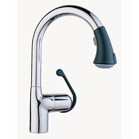 Grohe 33 758 IB0 LadyLux Cafe pull-out spray, Chrome and Soft Black