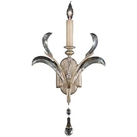 Fine Art Lamps 705150 1LT Wall Sconce Silver Beveled Arcs Transitional Indoor Lighting by Fine Art Lamps