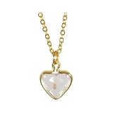 Mustard Seed Heart 14k Gold Tone Charm,14k Gold Tone Stainless Steel Necklaces