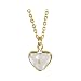 14k Gold Tone Mustard Seed Heart Necklace