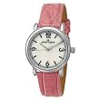 AK Anne Klein #10/9003MPWT Women's Casual Pink Leather Strap Easy Reading Dial Watch
