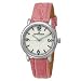 AK Anne Klein #10/9003MPWT Women's Casual Pink Leather Strap Easy Reading Dial Watch