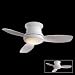 Minka-Aire Fans F518-WH 44" Concept II Contemporary Flush Mount White Ceiling Fan w/ Light & Remote