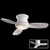 Minka-Aire Fans F518-WH 44" Concept II Contemporary Flush Mount White Ceiling Fan w/ Light & Remote