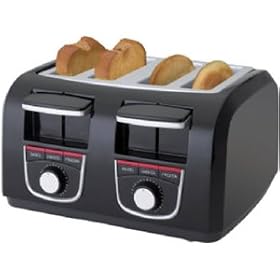Black & Decker 4-Slice Toaster - Black (T4550) by Black & Decker