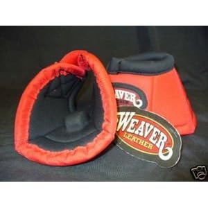 Weaver Ballistic No Turn Bell Boots Red Horse Tack Large