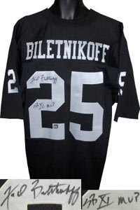 Fred Biletnikoff Signed Oakland Raiders Jersey - SB XI MVP