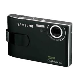 Samsung Digimax i6 Black Digital Camera with PMP, MP3 & 2.4" LCD (6MP, 3 x Optical Zoom)