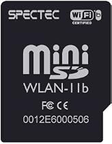Spectec SDW-822 WiFi 802.11b MiniSD Mini SD SDIO Wireless LAN Network Card Motorola Version (Q8/Q9/Q9m/Q GSM)