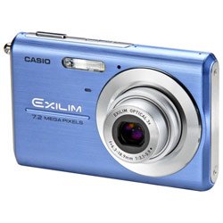 Casio Exilim EX-Z75 7.2MP Digital Camera with 3x Anti Shake Optical Zoom (Blue)