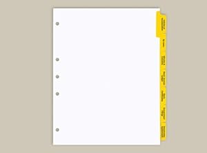 Amazon.com : Corporate Minute Book Index Tabs : Office Products