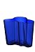 iittala Aalto 4.75 Tall Glass Vase, Cobalt Blue