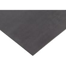 Buna-N Sheet, 70A Durometer, Solid, Smooth Finish, No Backing, Black, Inch