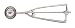 Fox Run Stainless Steel 1-1/8-Inch Ice Cream/Cookie Dough Scoop