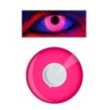 Cosmetic Contact Lenses - Pink UV Eyez + Storage Case