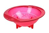 SILICONE COLANDER/STEAMER  RED