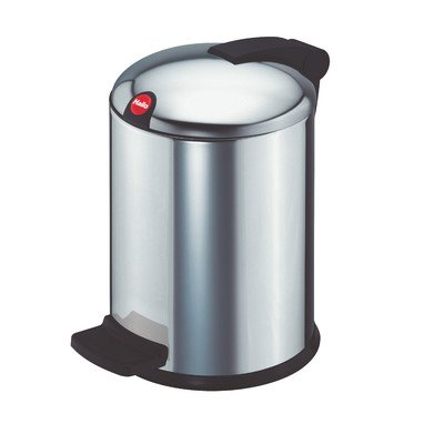 HailoTrento Design 4-Waste Bin, Stainless Steel