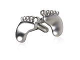 Memorable Beach Bum Cufflinks in Satin Silver Finish for Beach Lovers with Presentation Box