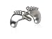 Memorable Beach Bum Cufflinks in Satin Silver Finish for Beach Lovers with Presentation Box