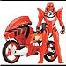 Power Rangers Jungle Fury Strike Rider Animal Cycles Red Tiger Fury Cycle