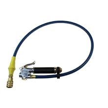 Coilhose Pneumatics TGC129 Inflator Gauge 10-120 PSI with 36-Inch Length Hose, Lock-On Chuck