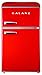 Galanz GLR31TRDER Retro Fridge, 3.1 Cu.Ft, Red