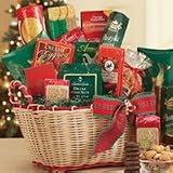Rustic Wood Snowman Holiday Gift Basket Baskets