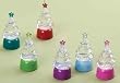 Club Pack of 24 LED Lighted Vibrant Glitter Christmas Tree Ornaments 3.5"