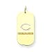 14K Chicago Bears Small Cut Out C Dog Tag Charm