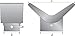 SeaSense Bow Stop (2- Inch X 2- Inch), Black