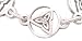Light Comfortable Celtic Trinity Pewter Bracelet