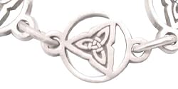 Light Comfortable Celtic Trinity Pewter Bracelet