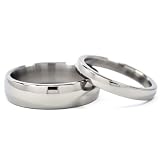 New His and Her's Titanium Wedding Ring Set
