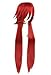 TOKYO-T Grell Sutcliff Cosplay Wig Long Red Straight Costume with Mesh cap