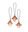 Monkey Head Danglers - Set of 8