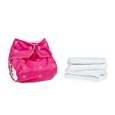 Baba+Boo Cerise Pink Reusable Cloth Pocket Nappy'